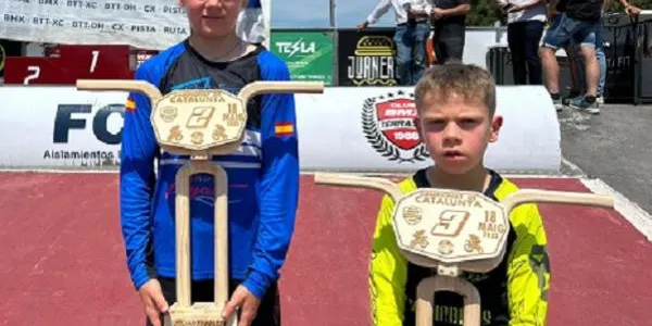 Els germans Ayats pugen al podi en el Campionat de Catalunya de BMX a Terrassa