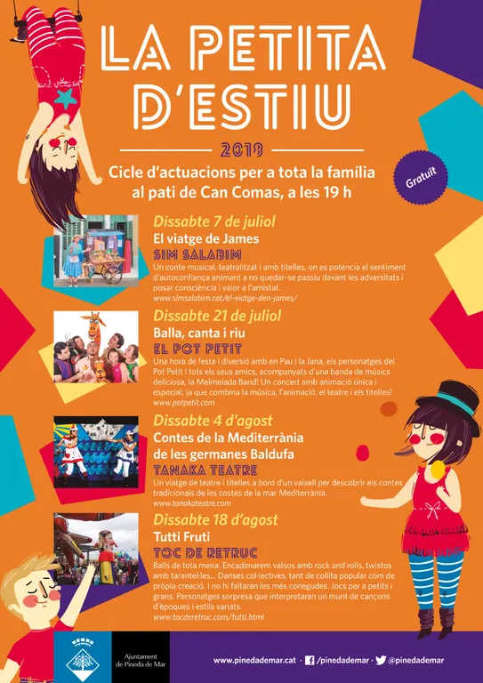 Tornen el cicle d'actuacions familiars "La petita d'estiu" i els balls a la plaça durant els mesos de juliol i agost