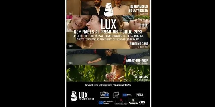 Tarragona acollirà el Cicle de Cinema dels Premis Lux del 17 al 21 d'abril