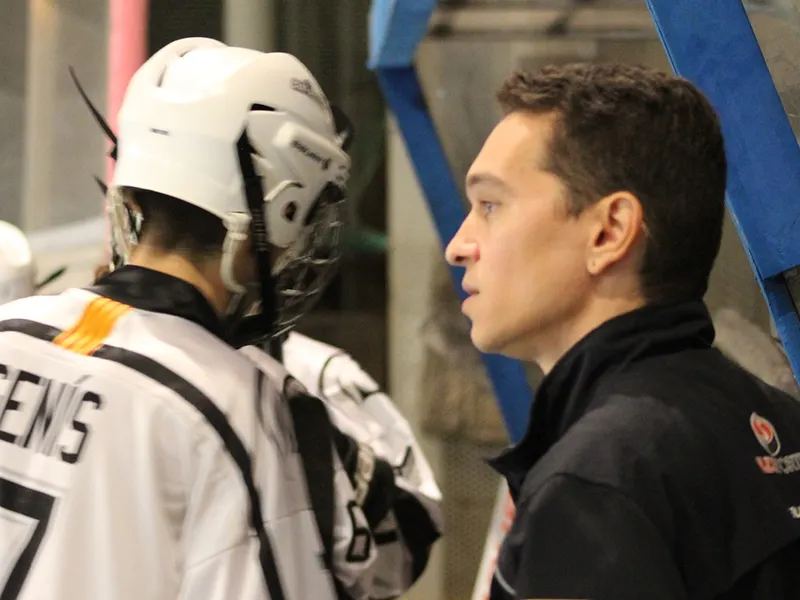 L'entrenador del Cent Patins, Lucas Freire / Arxiu