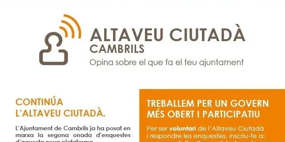 L’Ajuntament de Cambrils posa en marxa la segona onada de consultes de l’Altaveu Ciutadà