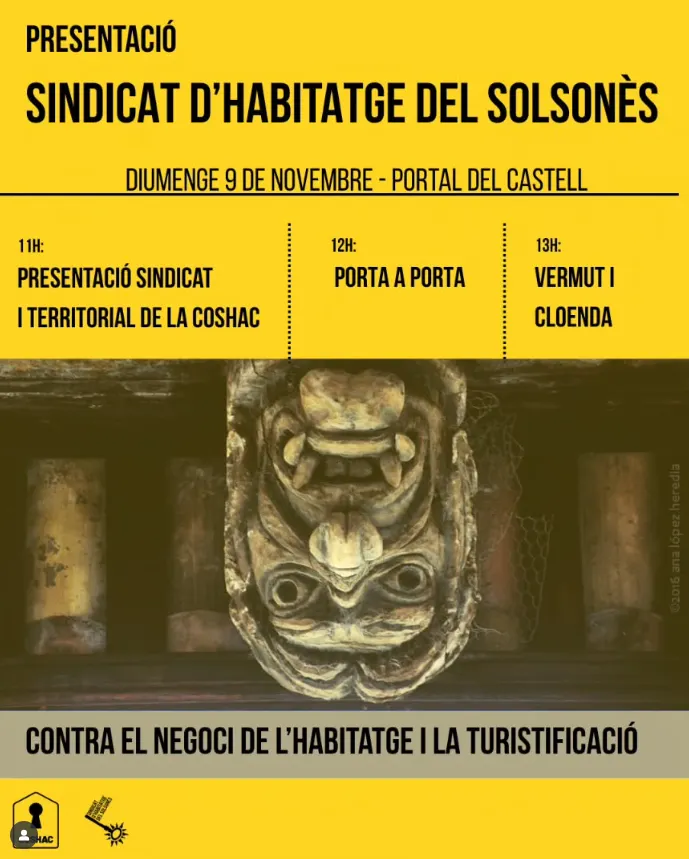 El Sindicat d'Habitatge del Solsonès es presenta el dia 9 a Solsona