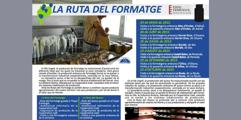 L'Espai Ermengol inicia una nova ruta del formatge