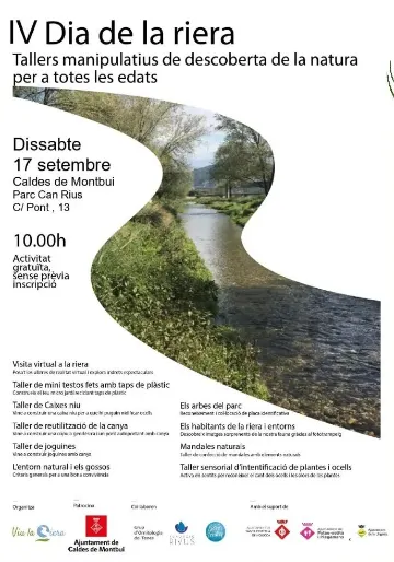 La 4a edició del Dia de la Riera acostarà aquest entorn natural als participants a través d'una desena de tallers