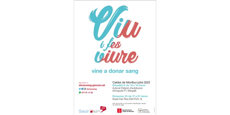 El Banc de Sang de Catalunya recull quasi 33 litres en dues jornades a Caldes