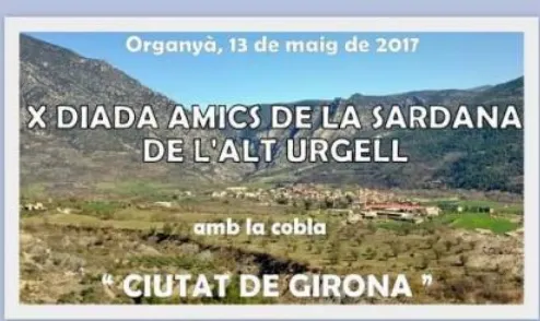 La Diada Amics de la Sardana de l'Alt Urgell arriba a la 10a edició