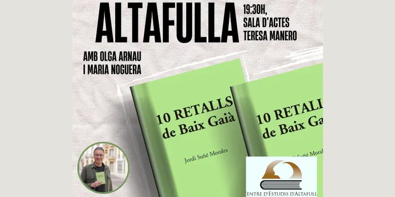 Jordi Suñé presenta a Altafulla '10 retalls del Baix Gaià'