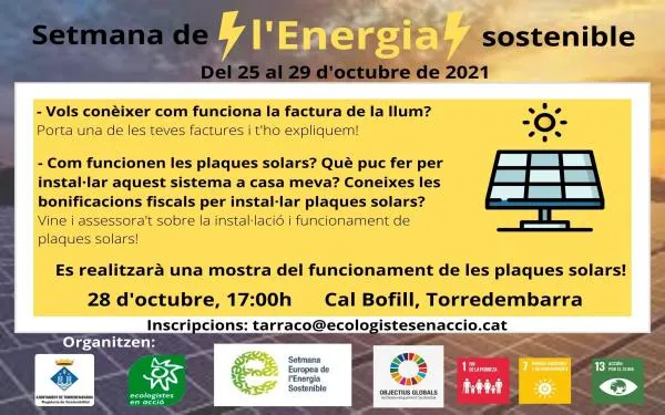 Torredembarra celebra la Setmana de l'Energia Sostenible