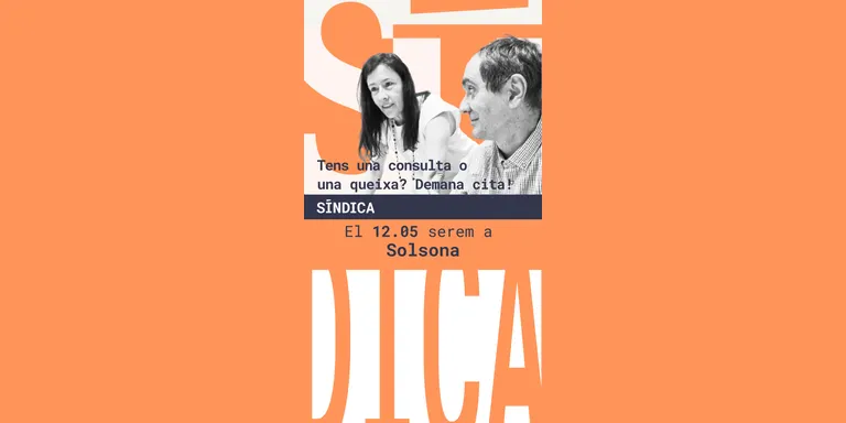 L'equip de la Síndica de Greuges es desplaçarà a Solsona el proper dia 12