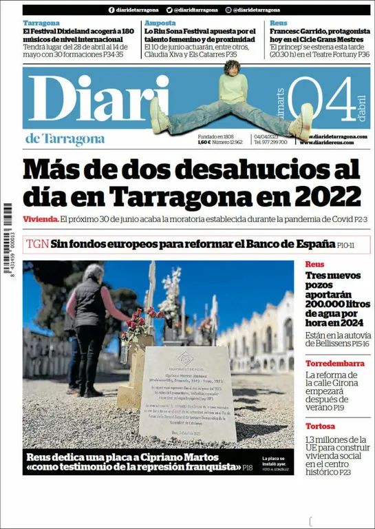 Consulta les portades dels diaris d'aquest 4 d'abril