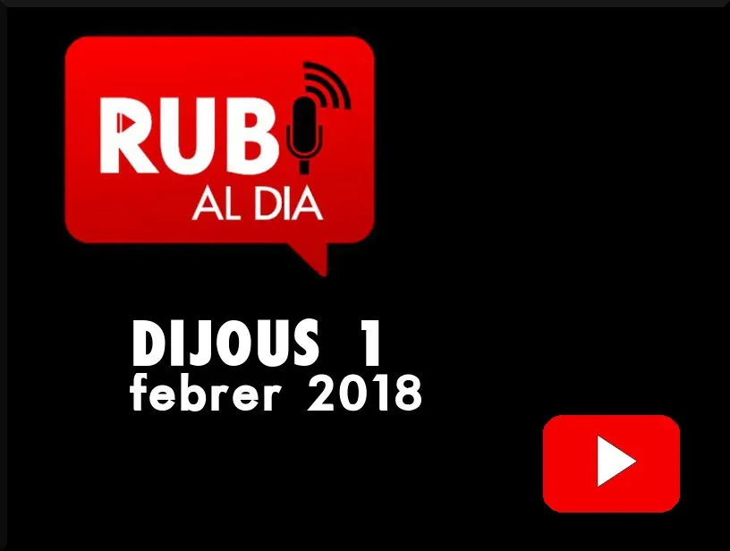 RUBÍ AL DIA dijous 1 FEBRER 2018