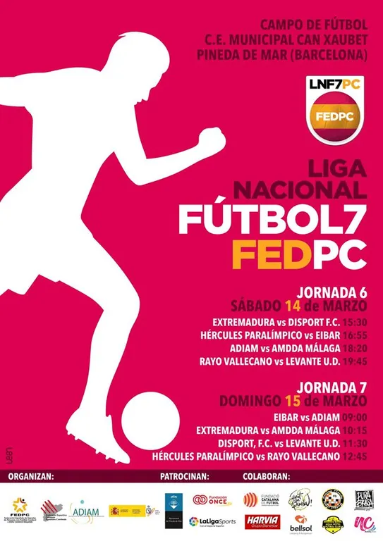 Queda suspesa la Lliga Nacional de Futbol 7 de Persones amb Paràlisi Cerebral