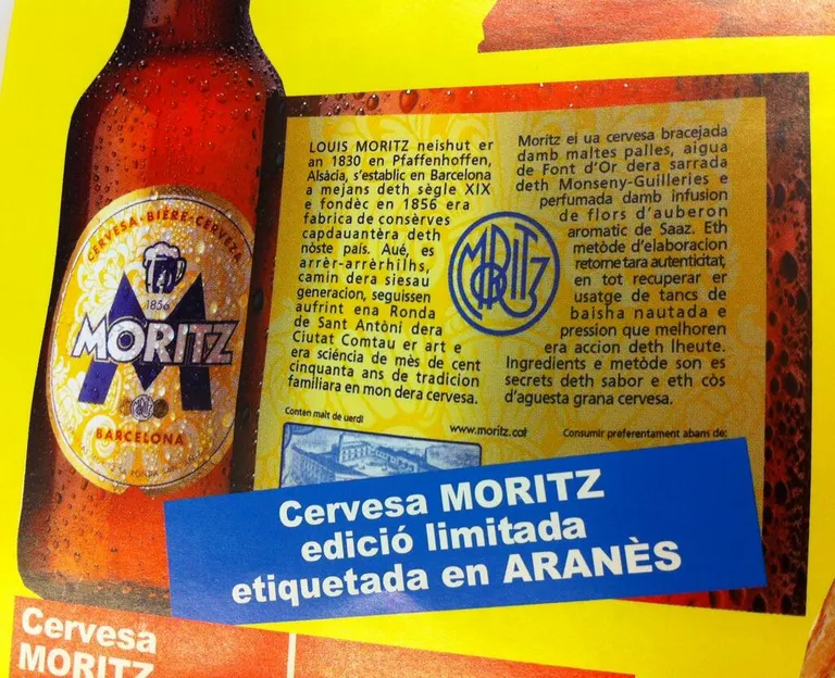 Moritz llança una edició limitada etiquetada en aranès