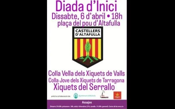Els Castellers d’Altafulla inicien la temporada a plaça amb una diada tranquil·la per mesurar forces, aquest dissabte
