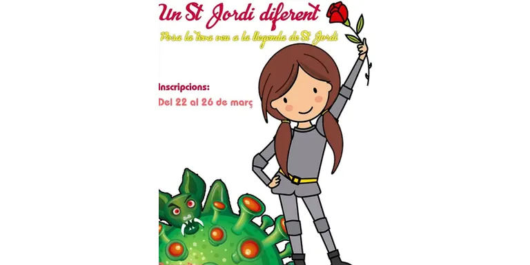 Un Sant Jordi Diferent amb l'AMPA de l'Escola Teresa Bergadà d'Alguaire