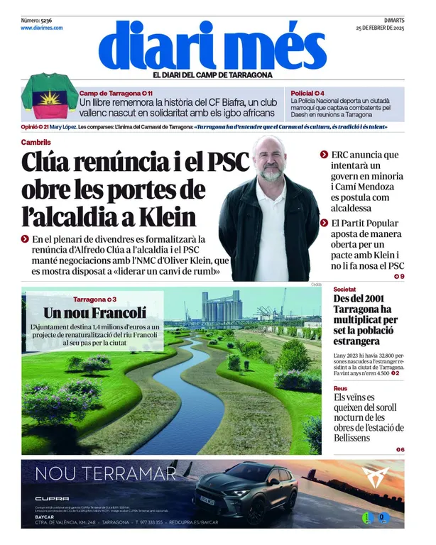Cop d'ull als diaris d'aquest dimarts 25 de febrer