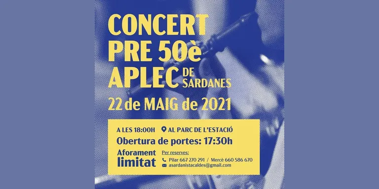 El parc de l’Estació serà l’escenari, demà dissabte del Concert Pre-50è Aplec de Sardanes de Caldes