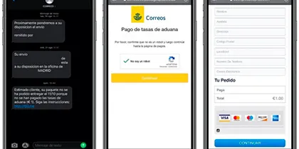 Estafa massiva per SMS