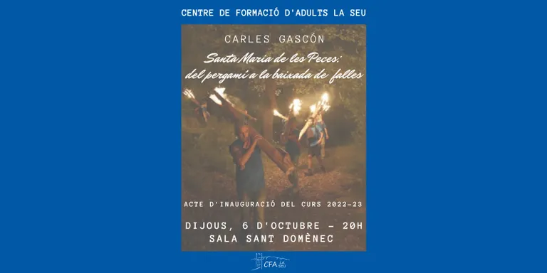 El CFA de la Seu inaugura el curs parlant de les Falles d'Alàs