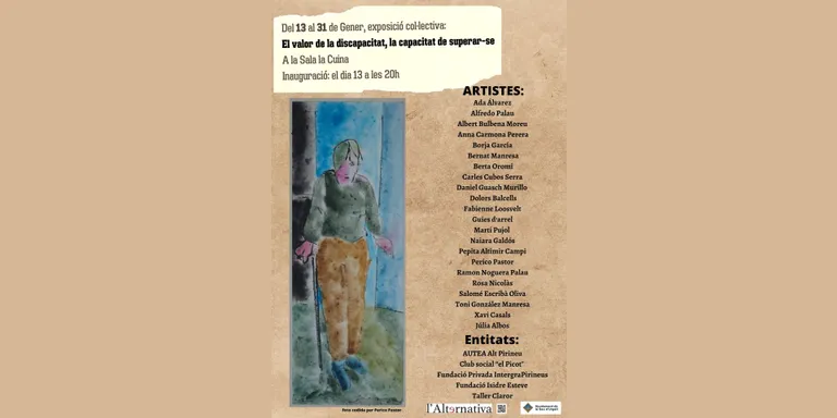 La Sala La Cuina ofereix l'exposició col·lectiva 'El valor de la discapacitat: la capacitat de superar-se'