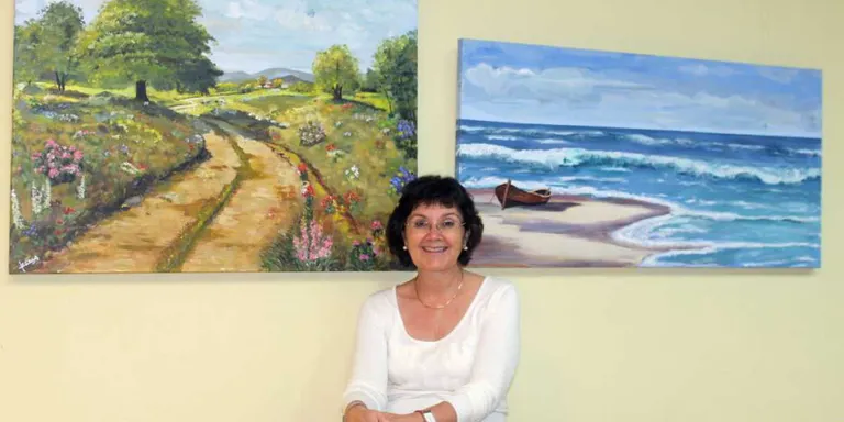 Exposició de pintura acrílic i oli sobre tela a la Xocolateria Jolonch