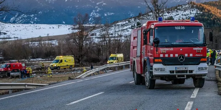 Un veí de Prullans, ferit greu en un accident a l'N-260