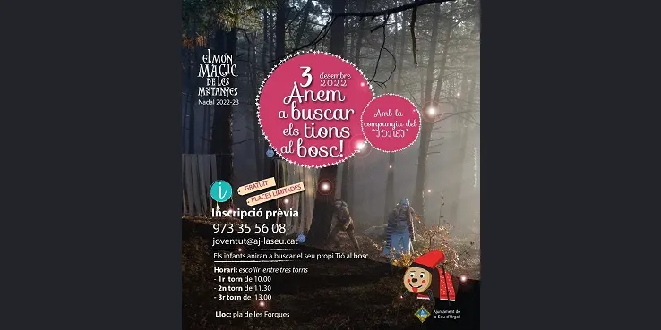 S’obren les inscripcions per participar a l’activitat prenadalenca ‘Anem a buscar els tions al bosc’