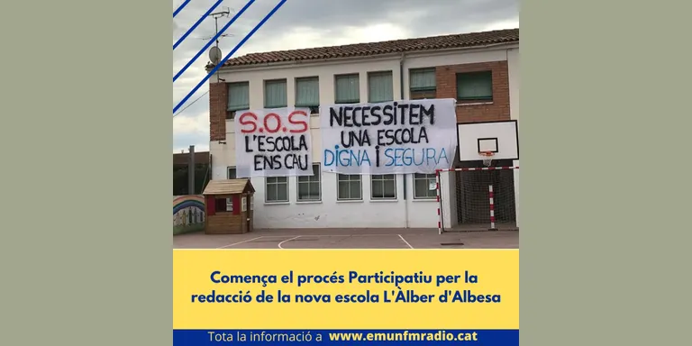 Inici del procés participatiu pel projecte de redacció de la nova escola d'Albesa.