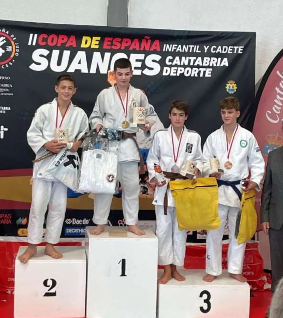 El judoca vilassarenc Nil Betancort aconsegueix la segona posició a la Copa d’Espanya Infantil