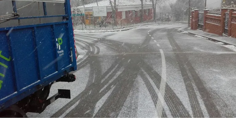 Neu a Can Carreras i la serralada del Montnegre