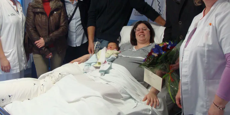 Sofia Guerrero Baucells, primer nadó del 2013 que neix a l'Hospital de la Seu