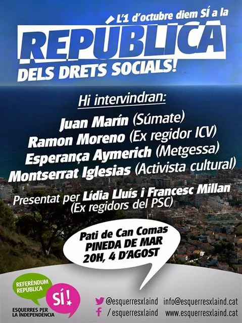 "La República Catalana dels Drets Socials", aquest divendres a Can Comas