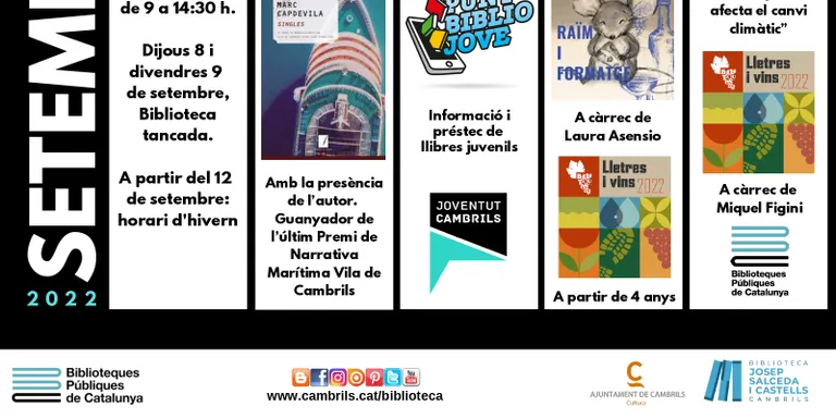 La Biblioteca de Cambrils organitza activitats relacionades amb el món del vi i el medi ambient
