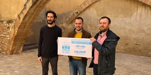 El projecte de recuperació de l’orgue de Valls supera el llindar dels 100.000€ en aportacions i suma més de 80 tubs apadrinats