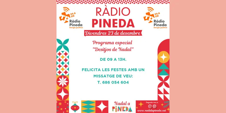 Més d'un centenar de missatges de Nadal d'escoles, entitats i associacions al programa especial 'Desitjos de Nadal'