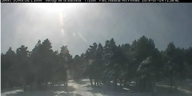 El temporal deixa 65 centímetres de neu nova a Sant Joan de l'Erm