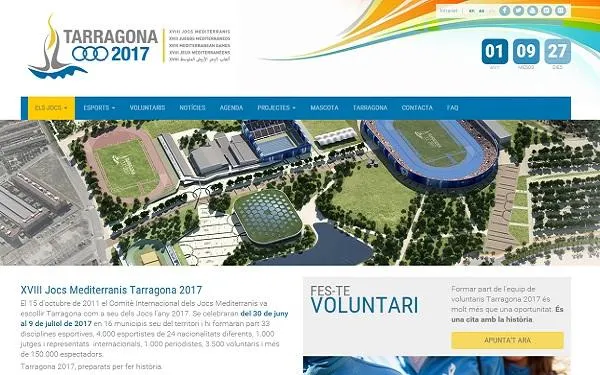 Tarragona 2017 ja disposa de nova pàgina web