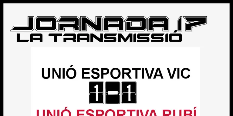 A PEU DE CAMP - JORNADA 17 - UE RUBÍ