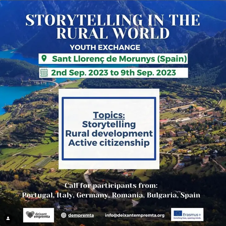<strong>Deixant Empremta organitza un intercanvi juvenil internacional sobre storytelling a Sant Llorenç</strong>