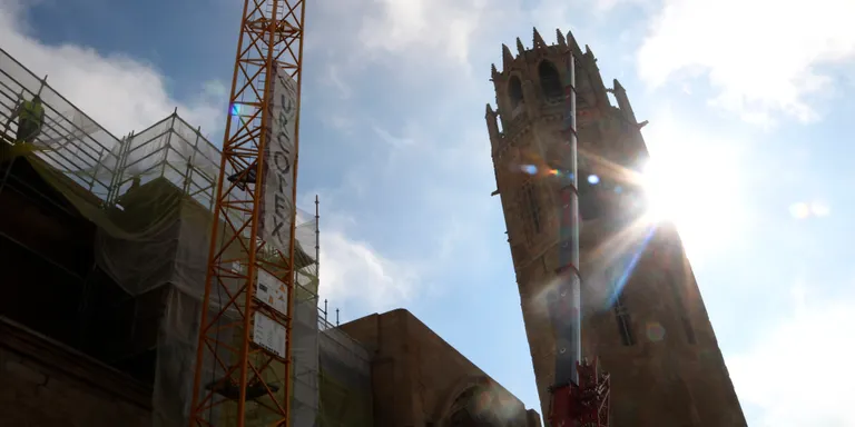Finalitzen les obres de restauració de la coberta del claustre de la Seu Vella de Lleida