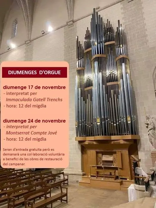 Tornen els Diumenges d’Orgue al campanar de Valls