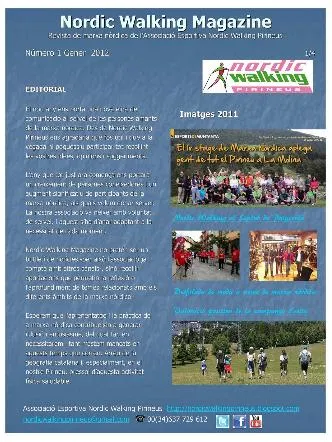 Nordic Walking Pirineus publica una revista digital de marxa nòrdica