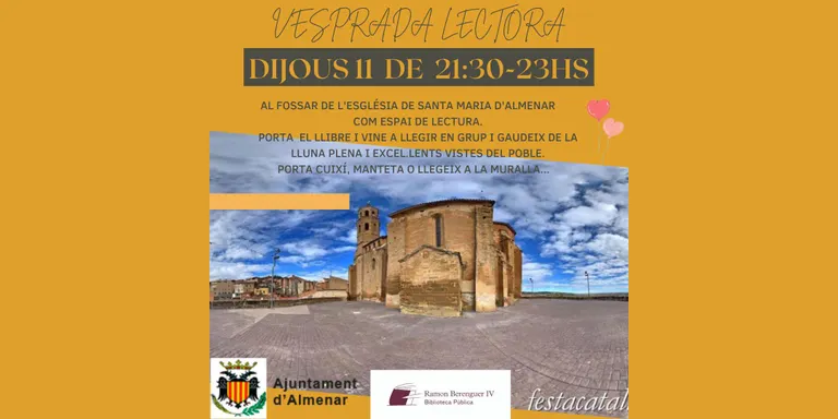 Vesprada lectora al fossar de l'Església d'Almenar