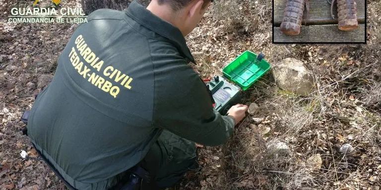 La Guàrdia Civil retira i destrueix dues granades de mà a Coll de Nargó