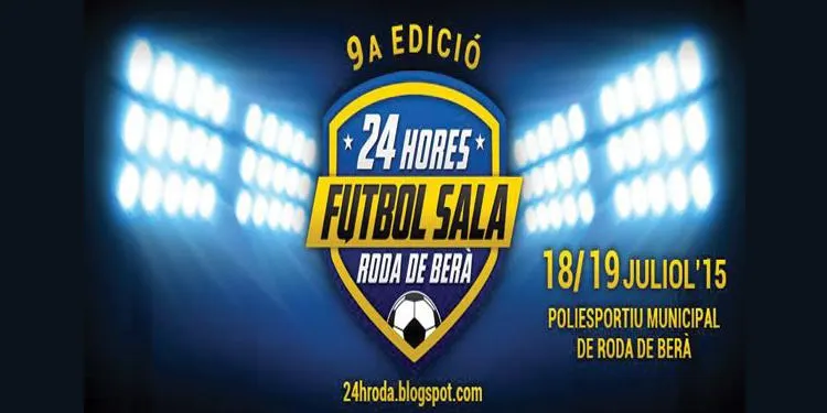 Roda de Berà acull aquest cap de setmana la 9a edició del torneig 24h de futbol sala