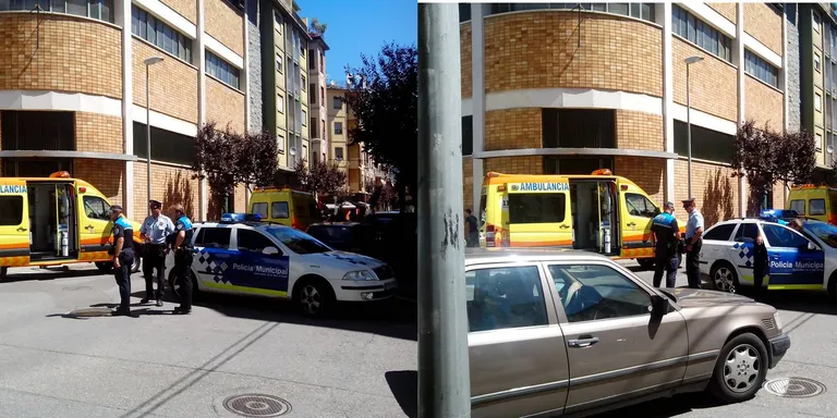 Accident d'una ciclista al carrer Comtat d'Urgell de la Seu