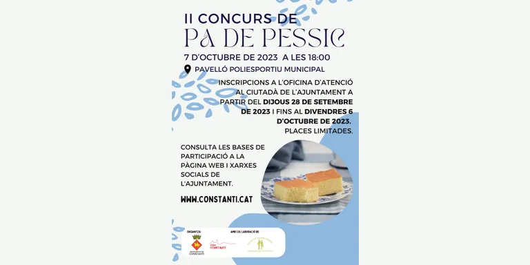 Es convoca el II Concurs de pa de pessic a Constantí