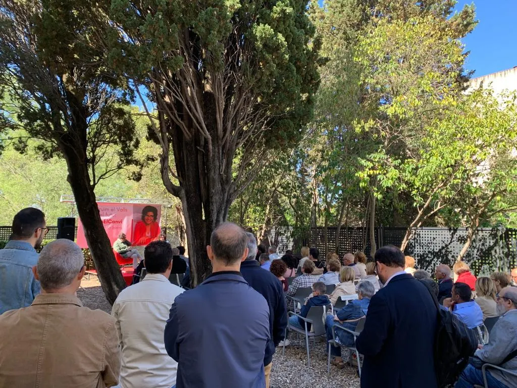 Diàleg del PSC de Valls entre Salvador Illa i Rosa Maria Ibarra