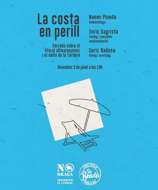 'La Costa en perill', xerrada sobre el litoral de l'Alt Maresme i el Delta de La Tordera