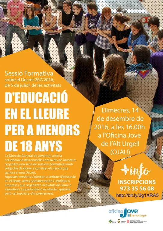Sessió formativa a la Seu sobre el nou decret d'activitats de lleure per a menors de 18 anys